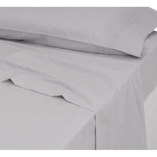 Светлосив чаршаф 160x270 cm – Casa Selección-image-1