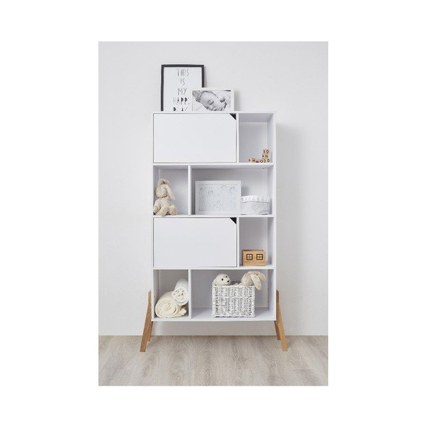 Дървена етажерка от бял дъб Lotta - BELLAMY-image-2