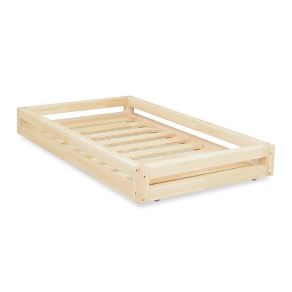 Комплект от лакирано чекмедже под леглото и 4 удължени крака , за легло 90 x 180 cm - Benlemi-image-1