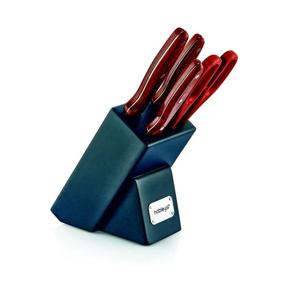 Комплект от 5 кухненски ножа от неръждаема стомана с поставка Gregory - Noble Life