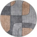 Сив миещ се кръгъл килим ø 80 cm Yuvarlak - Vitaus