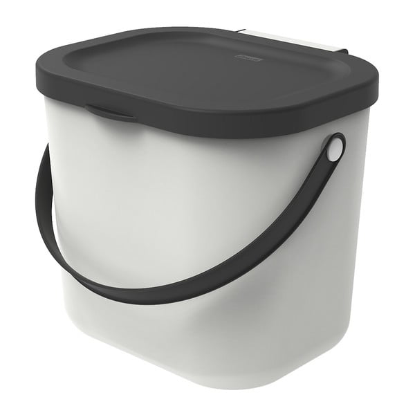 Бял контейнер за компостируеми отпадъци 6 L Albula - Rotho