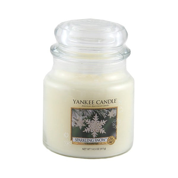 Ароматна свещ "Искрящ сняг", време на горене 65 - 90 часа - Yankee Candle