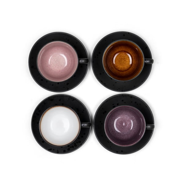 Черни керамични чаши в комплект 4 бр. 240 ml Gastro Black/Mix – Bitz-image-1