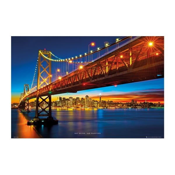 Фотомонументална композиция Bay Bridge, 51x81 cm - Postershop