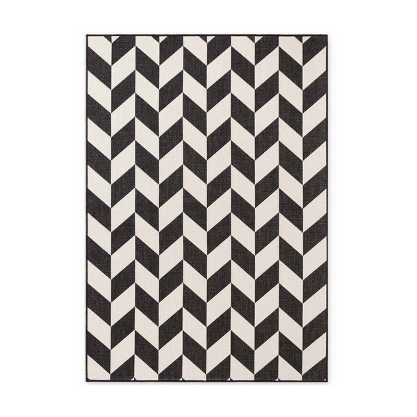 Черен/кремав килим за открито и закрито 160x230 cm Haringey Terrick – Ted Baker
