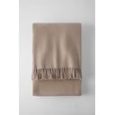 Кафяво одеяло със съдържание на памук Basics, 140 x 180 cm Plain - Euromant