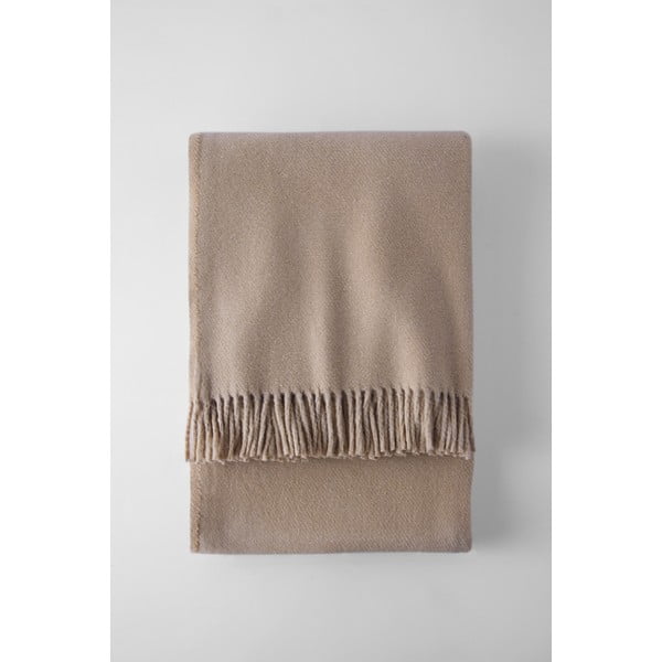 Кафяво одеяло със съдържание на памук Basics, 140 x 180 cm Plain - Euromant