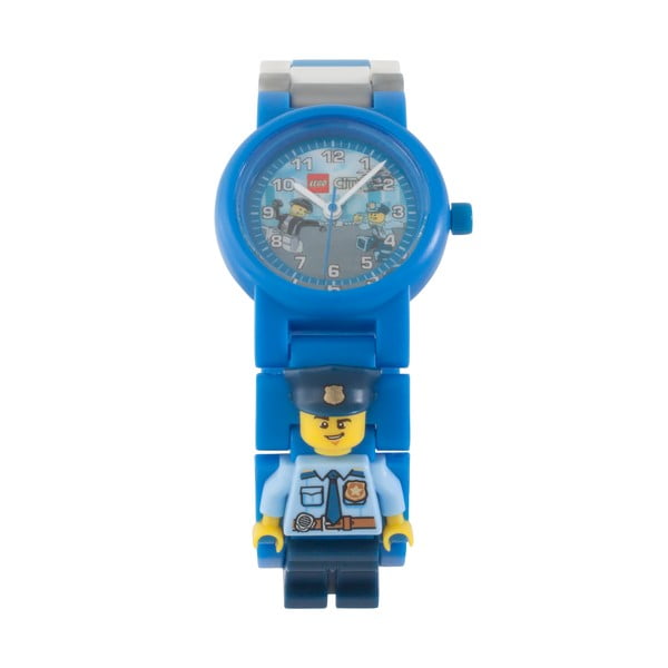 Детски часовник с фигурка на градски полицай - LEGO®