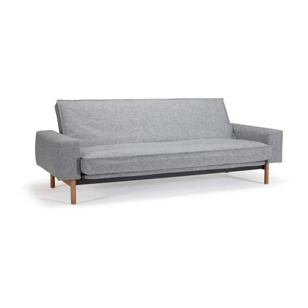 Сив разтегателен диван със свалящо се покривало Twist Granite Mimer - Innovation