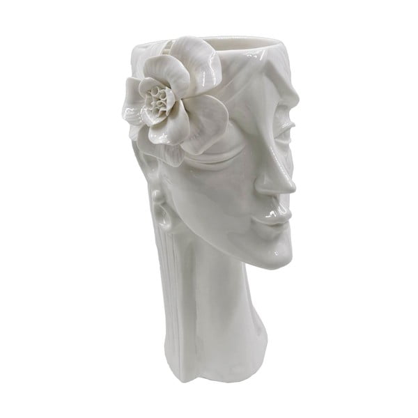Бяла порцеланова ваза Жена - Mauro Ferretti