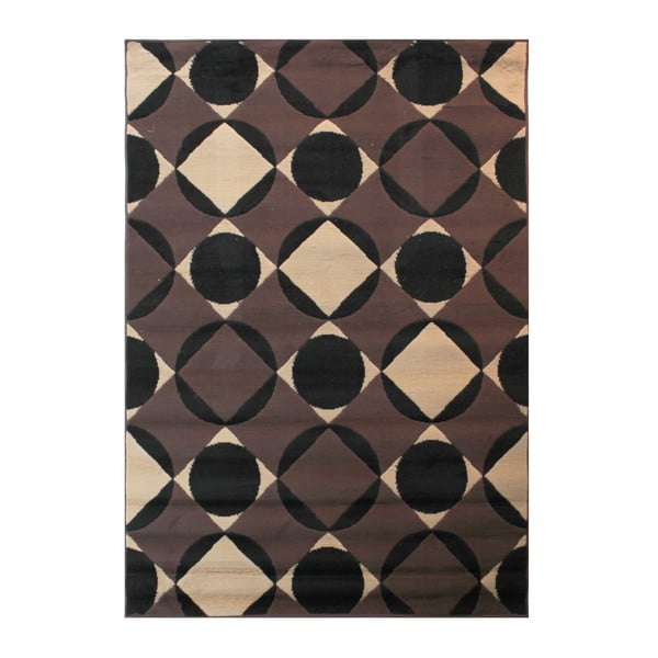 Tmavě hnědý koberec Flair Rugs Carnaby Chocolate, 160 x 230 cm