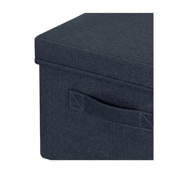 Тъмносиви текстилни кутии за съхранение в комплект 2 бр. с капаци 28.5x38x20 cm – Leitz-image-2