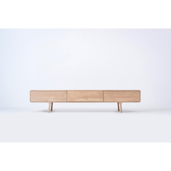 ТВ скрин от масивен дъб с 3 чекмеджета Fawn - Gazzda-image-3