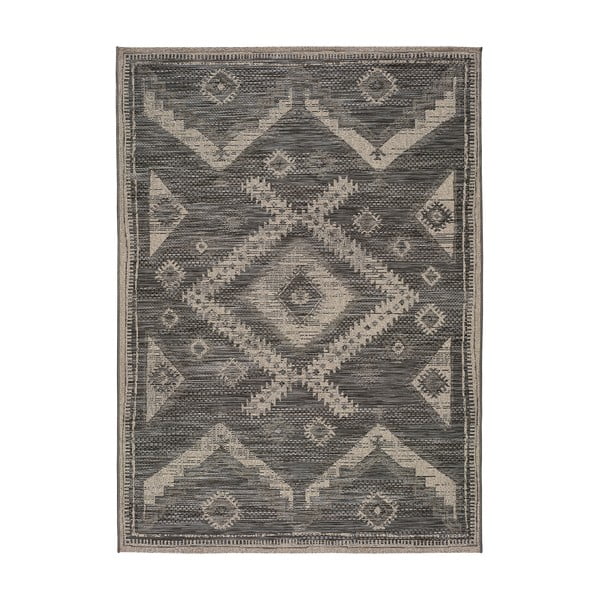 Сив килим за открито Ethnic, 120 x 170 cm Devi - Universal