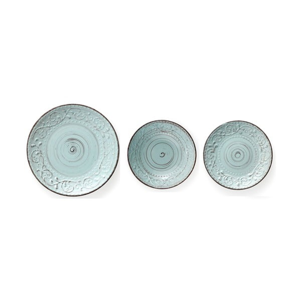 Чиния за вечеря от тюркоазен фаянс Serendipity, ⌀ 27,5 cm - Brandani-image-3