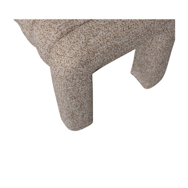 Светлокафява подплатена пейка от прежда с примки от букле Frex – WOOOD-image-4