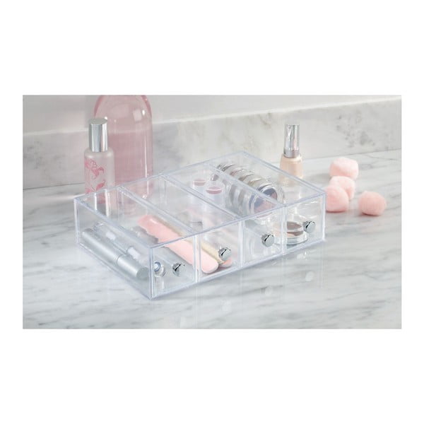 Прозрачна кутия за съхранение с 4 чекмеджета Кула - iDesign-image-4