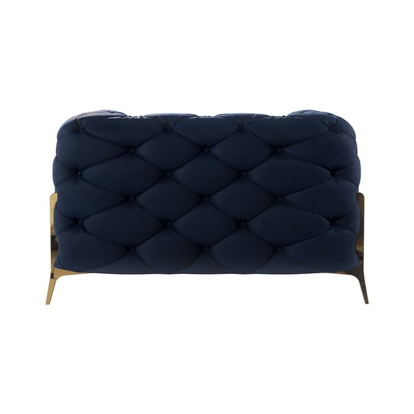 Тъмносиньо кадифено кресло Chelsea Bis – Ropez-image-3