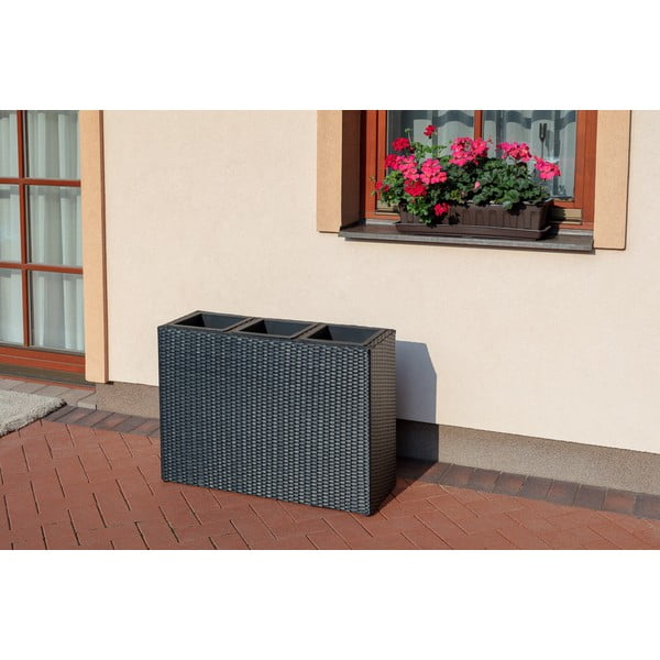 Външна саксия в черно Patteo Rose - Bonami Essentials-image-1