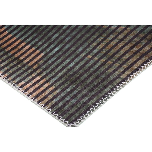 Тъмнозелен килим подходящ за миене 150x80 cm - Vitaus-image-2