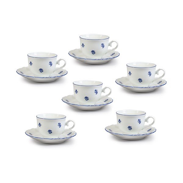 Порцеланов сервиз за чай със синьо цвете Ophelia - Thun-image-2