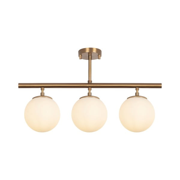 Осветително тяло за таван в бронзов цвят със стъклен абажур ø 15 cm Atmaca – Opviq lights-image-2