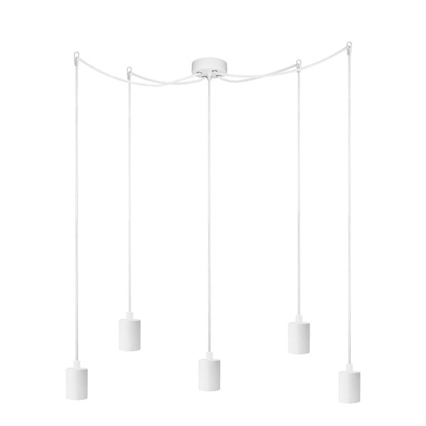 Бяла висяща лампа с пет рамена Basic Cero - Sotto Luce