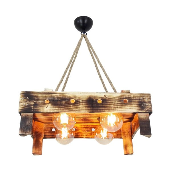 Дървена таванна висяща светлина Kasasi - All Design