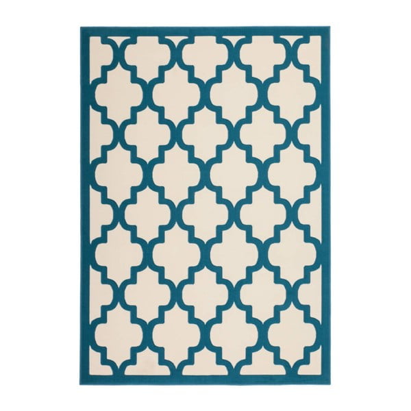 Modrý koberec Kayoom Maroc 3087, 200 x 290 cm