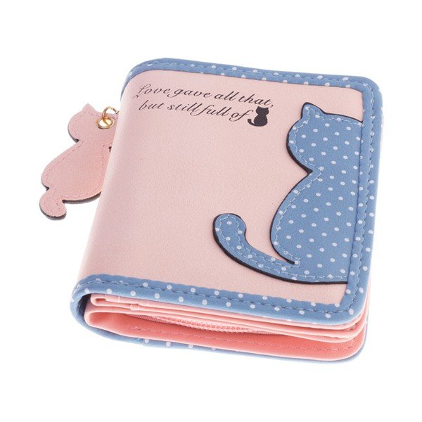 Malá peněženka Cat, růžová