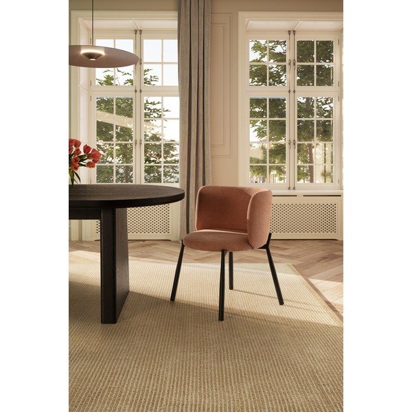 Прасковени тапицирани трапезни столове в комплект 2 бр. Ginny – MOME-image-2