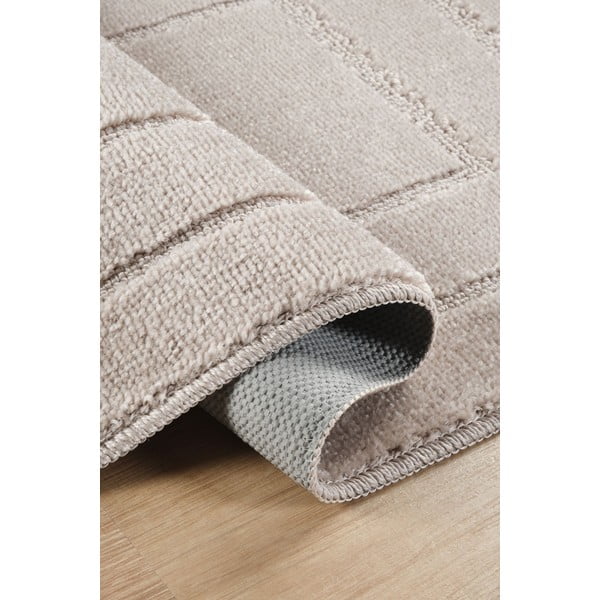 Светлокафяви килими за баня в комплект от 2 бр. 50x80 cm Cerceve – Foutastic-image-2