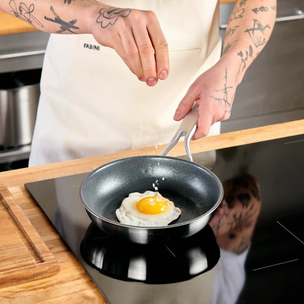 Тиган с незалепващо покритие от неръждаема стомана ø 20 cm Lucca 3.0 – FABINI-image-1