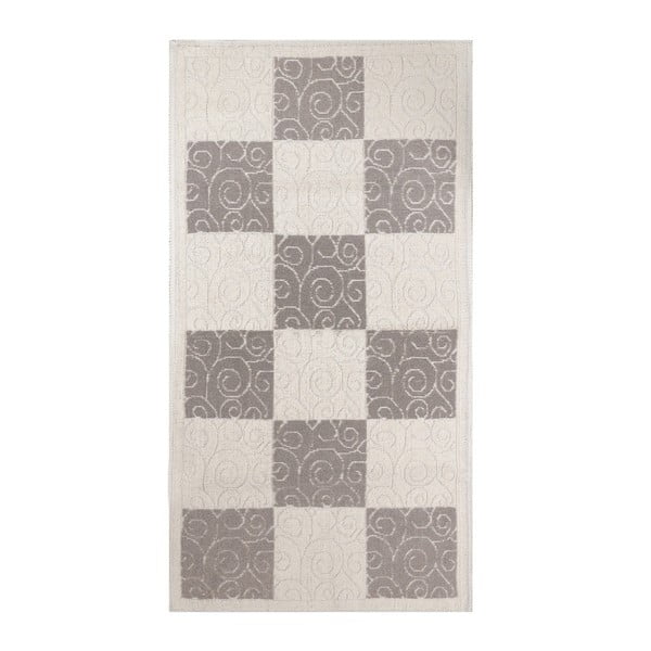 Бежов и сив килим с памук Patchwork Кафе, 80 x 150 cm - Unknown