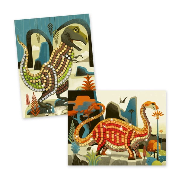 Творчески комплект за деца Искрящи динозаври - Djeco