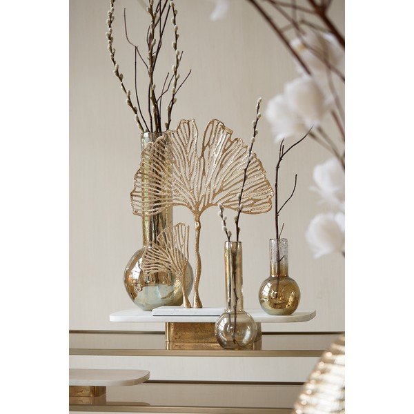 Метална статуя (височина 48 cm) Leaf – Light & Living-image-1