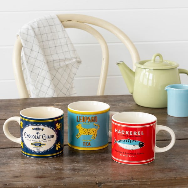 Тъмносиня/кремава керамична чаша 350 ml Chocolat Chaud – Rex London-image-3