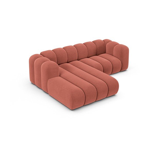 Розов ъглов диван (ляв ъгъл) Lupine – Micadoni Home-image-2