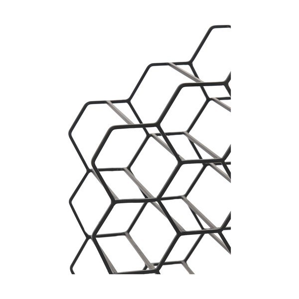 Черна метална стойка за вино за 12 бутилки Salbris - Light & Living-image-3