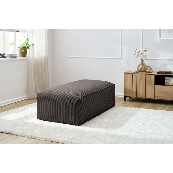 Кафява модулна табуретка от рипсено кадифе Megeve – Bobochic Paris-image-4