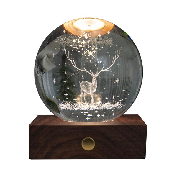 Тъмнокафява светлинна декорация с USB Amber – Gingko