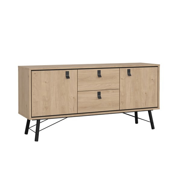 Скрин от дъбов декор  в естествен цвят 150x72x40 cm Ry – Tvilum-image-3