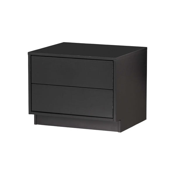 Черна модулна телевизионна масичка от борова дървесина 50x40 cm Finca - WOOOD-image-2