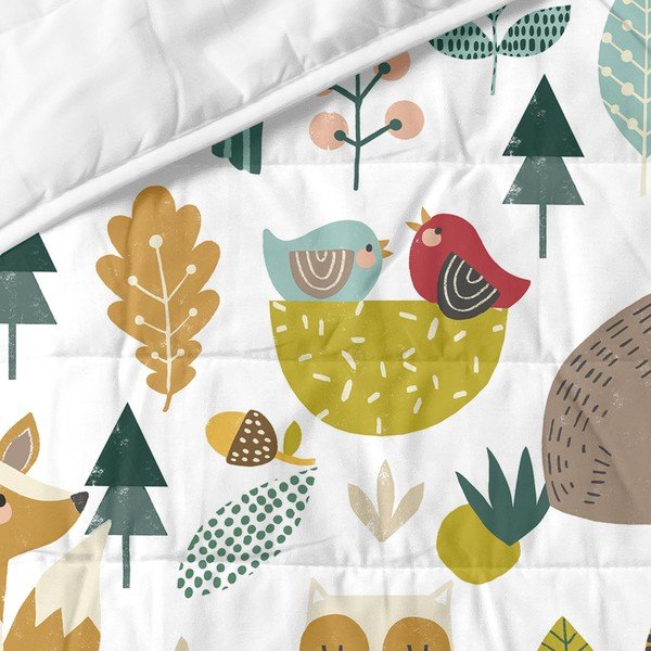 Памучна бебешка покривка за легло 260x180 cm Harvestwood - Moshi Moshi-image-1