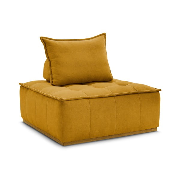 Шенилово кресло в цвят горчица Elisa – Bobochic Paris