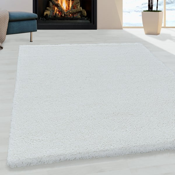 Бял килим 80x150 cm Fluffy – Ayyildiz Carpets-image-1