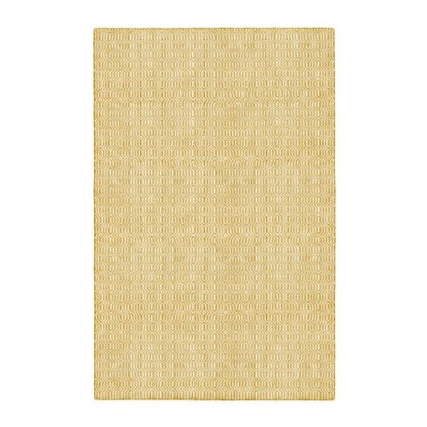 Жълт двустранен килим, подходящ за използване на открито Viva, 120 x 180 cm - Green Decore