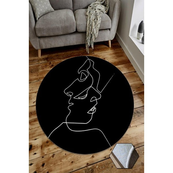 Килим Лица, ⌀ 100 cm - Rizzoli-image-1