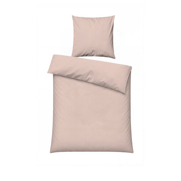 Сиво-розово единично  спално бельо 200x140 cm Plain  – Mijolnir